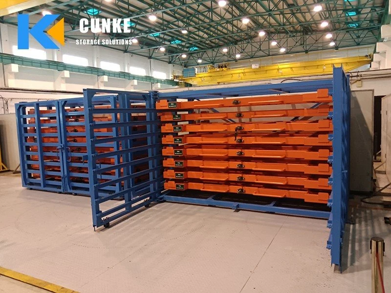 Heavy-Duty Roll-Out Sheet Metal Rack factory