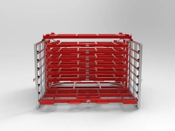 Roll-Out Sheet Metal Rack - 4×8 / 5×10 / 6×12 Sheet Sizes
