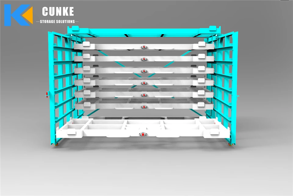 Roll-Out Sheet Metal Rack For Laser Cutting Shops