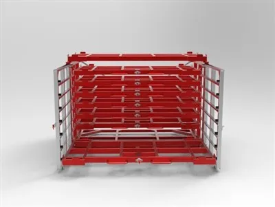 Roll-Out Sheet Metal Rack - 4×8 / 5×10 / 6×12 Sheet Sizes